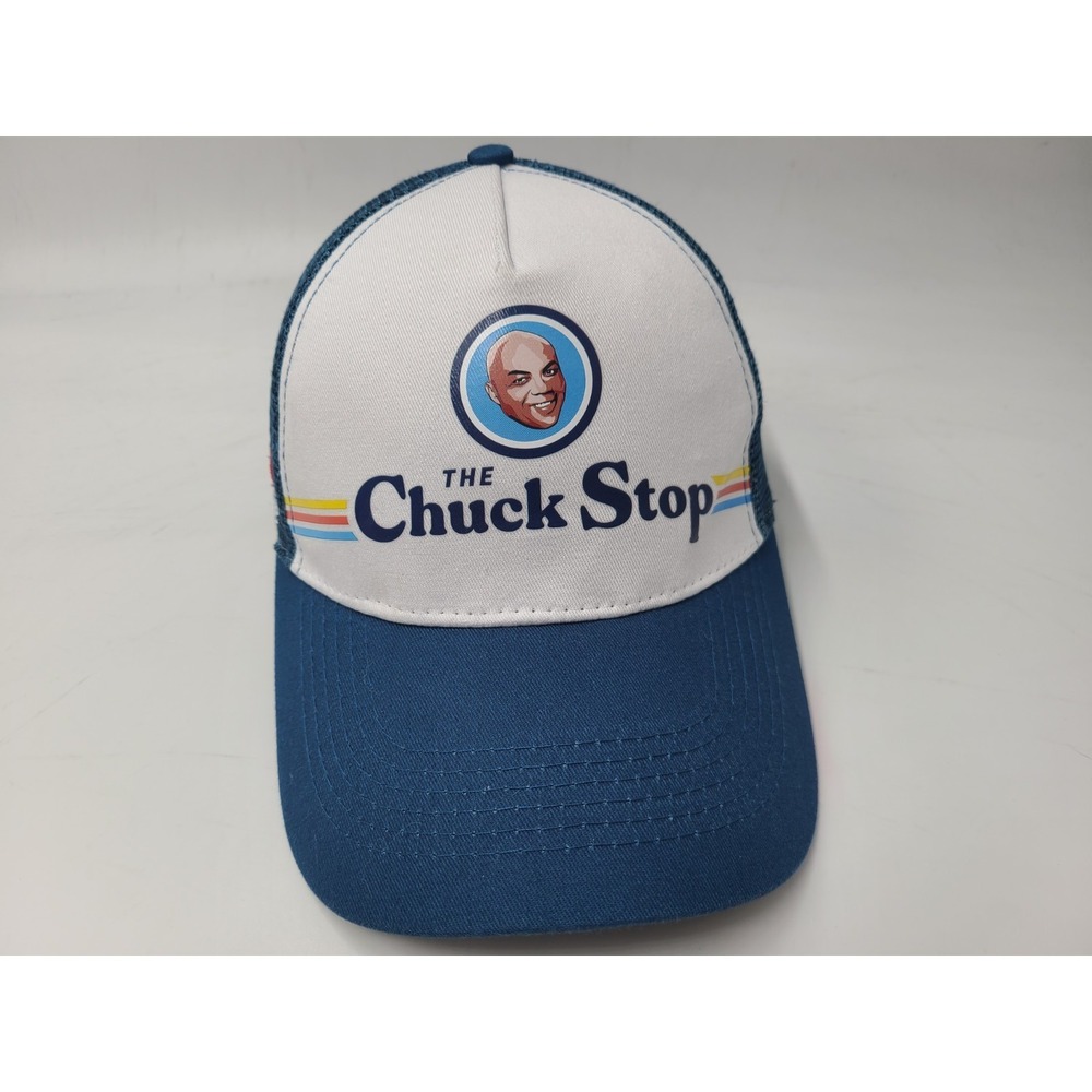 Charles Barkley The Chuck Stop‎ Capital One Mesh Trucker Snapback Hat Cap Blue